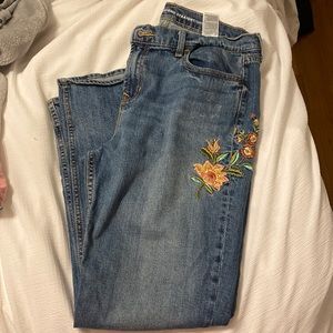 Old navy embroidered jeans